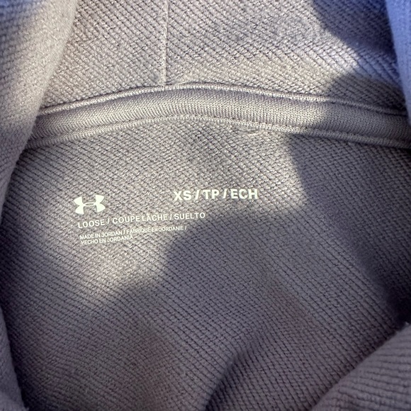 Under Armour - Purple Funnel-Neck Cropped Sweatshirt - Picture 6 of 6